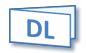 DL 99/210mm (99x420mm gefaltet auf DL, 1 Biegung auf der kürzeren Seite)