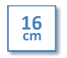 Ein Quadrat 160x160mm (0 Biegung, einzelnes Nutzen)